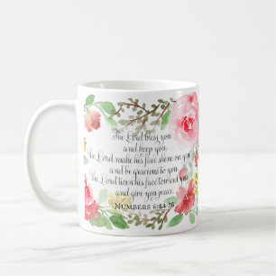 Mug La bénédiction Art Écriture Numéros 6:24-26
