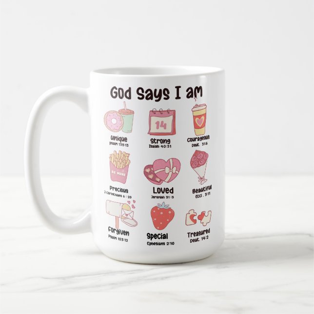Mug La Bible chrétienne contre la Saint Valentin (Gauche)