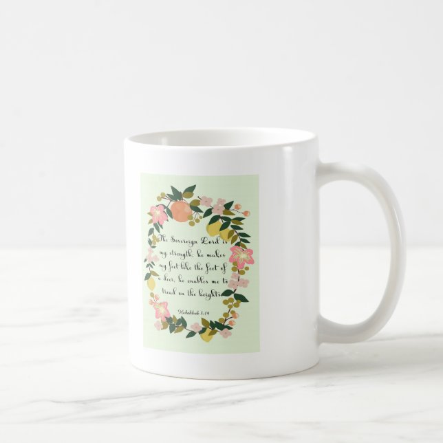 Mug La bible exprime l'art en vers - 3h19 de Habakkuk (Droite)