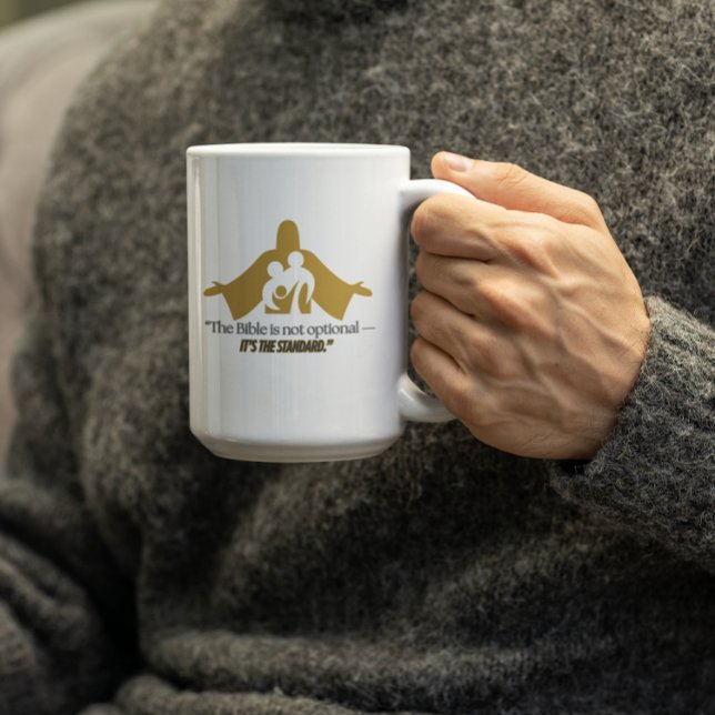 Mug La Bible n'est pas la foi chrétienne optionnelle (Créateur téléchargé)