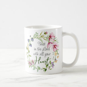 Mug La Bible Verse Confiance dans le Seigneur avec le