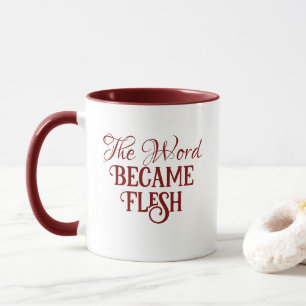 Mug La Bible Verse Evangile de Jean Christian Rouge