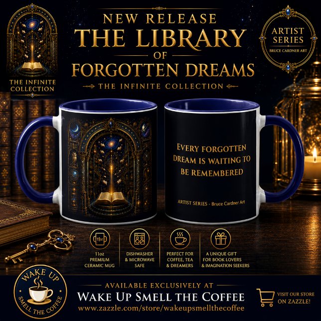 Mug La Bibliothèque des Rêves Oubliés (Créateur téléchargé)