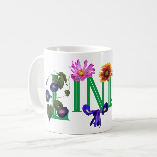 Mug La boue classique des Fleurs sauvages Linda (Devant gauche)