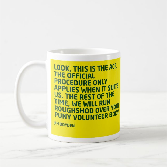 Mug La boule de motivation #1 de Jim (Gauche)