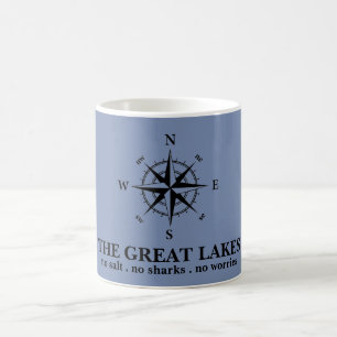 Mug La boussole nautique des Grands Lacs