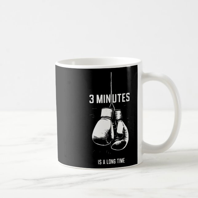 Mug La boxe 3 minutes c'est long Drôle de kickboxing B (Droite)