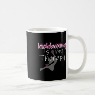 Mug La boxe thaïlandaise féminine est ma thérapie, kic