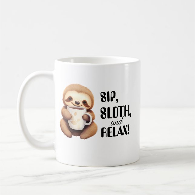 Mug La brasse matinale de Sloth (Gauche)