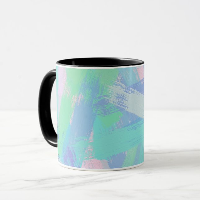 Mug la brosse frotte la texture (Devant gauche)