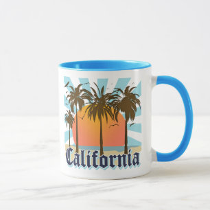 Mug La Californie échoue le coucher du soleil