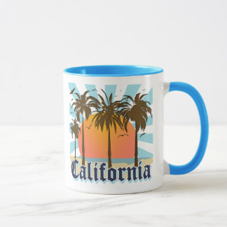 Mug La Californie échoue le coucher du soleil