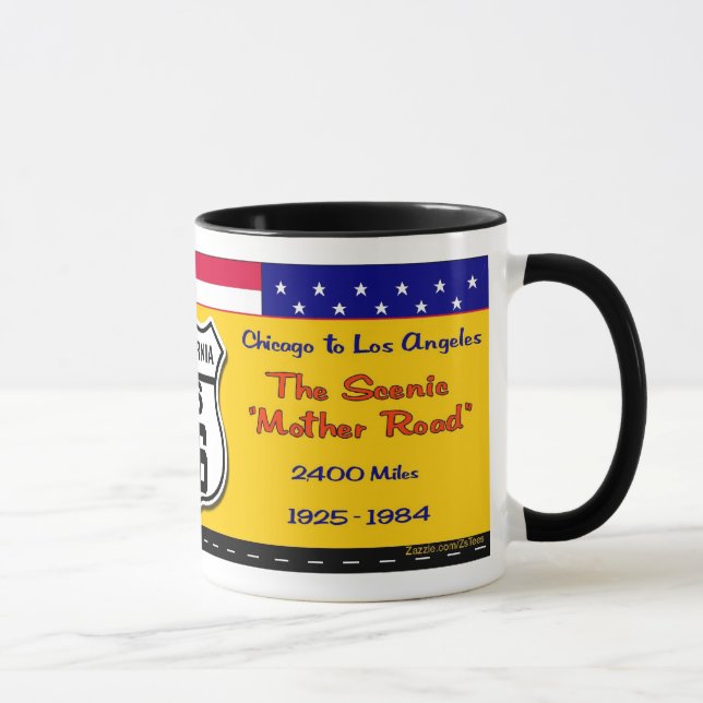 Mug La Californie - itinéraire 66 (Droite)