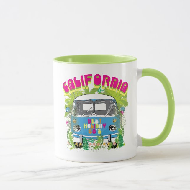 Mug La Californie surfant Van (Droite)