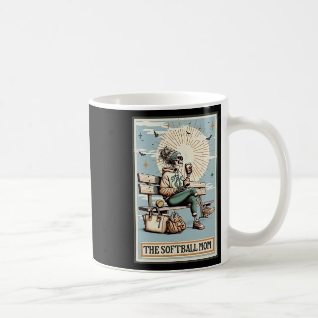 Mug La carte de tarot de la mère Softll squelette café (Droite)