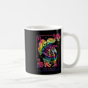 Mug La carte de tarot des amants goth tie dye lesbienn