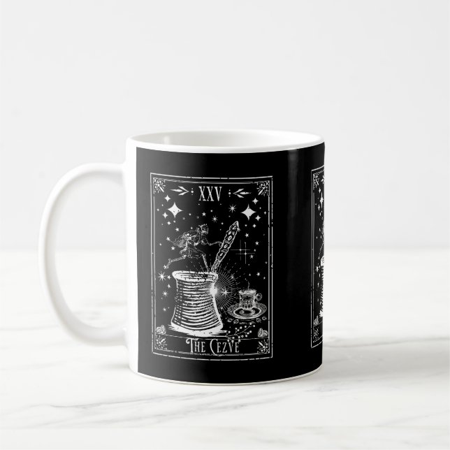 Mug La carte de tarot du café turc Cezve (Gauche)
