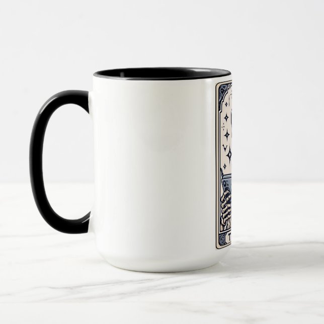 Mug La Carte de Tarot du Squelette de Joueur (Gauche)