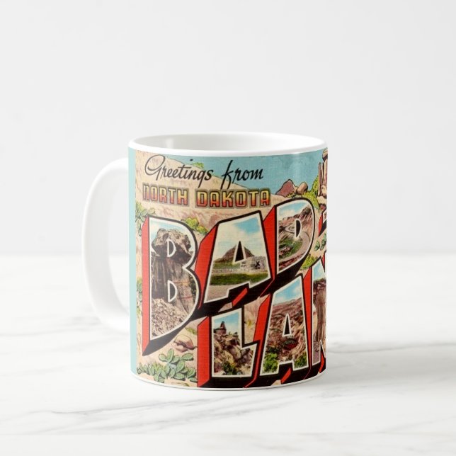 Mug La carte postale des Badlands (Devant gauche)