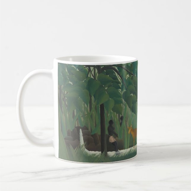 Mug La Cascade de Henri Rousseau, Vintage Fine Art (Gauche)