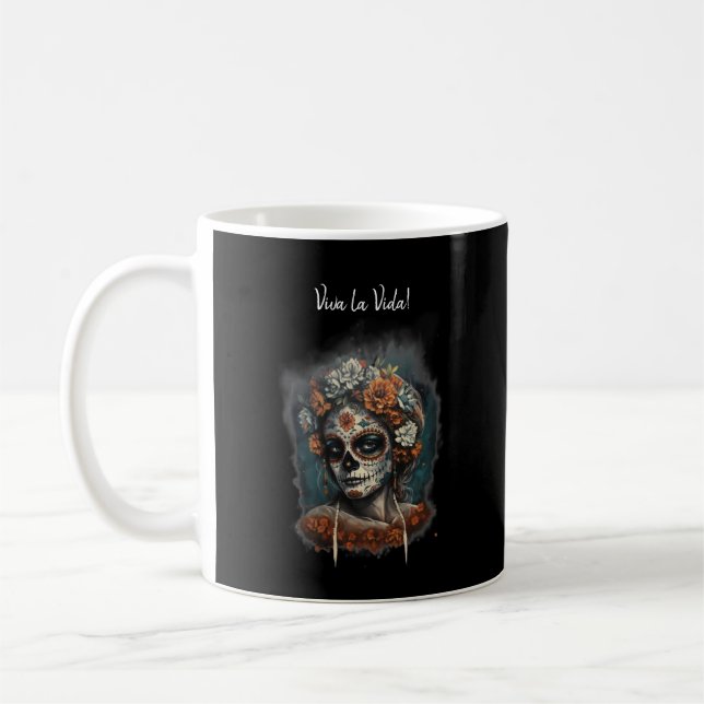 Mug La Catrina Esprit Éternel Dia de los Muertos (Gauche)