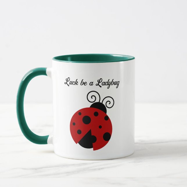 Mug La chance est un joli dessin de Ladybug (Gauche)