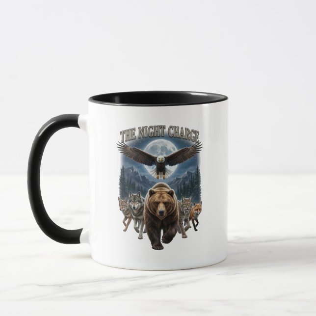 Mug La Charge de la Nuit : Gardiens de la Forêt Aigle  (Gauche)