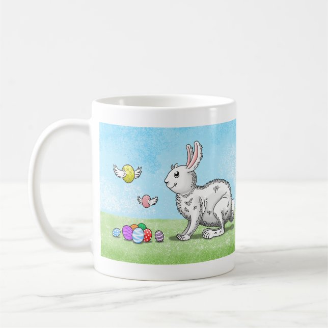 Mug La chasse aux œufs du lapin de Pâques (Gauche)