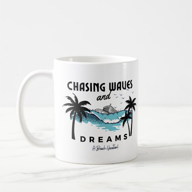 Mug La chasse aux vagues et aux rêves (Gauche)
