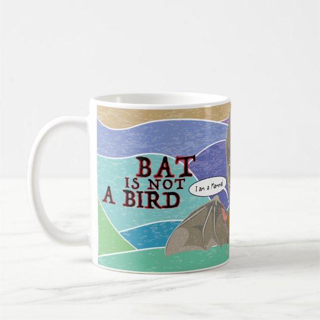 Mug La chauve-souris n'est pas un oiseau (Gauche)