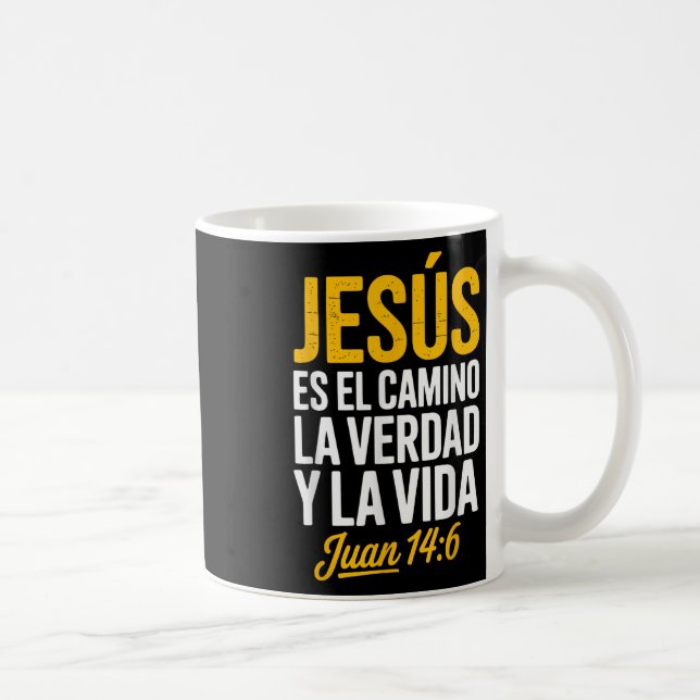 Mug La Chemise De Jésus En Espagnol Christian Espagnol (Droite)