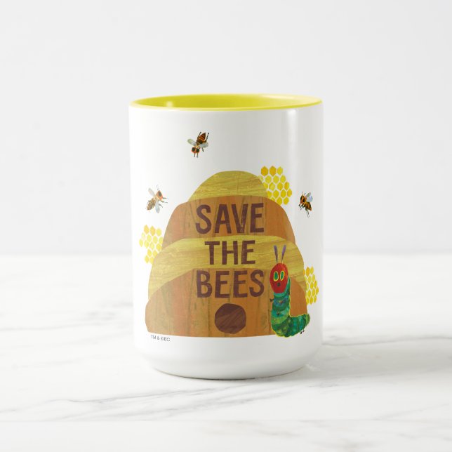 Mug La chenille très affamée Sauvez les abeilles (Centre)