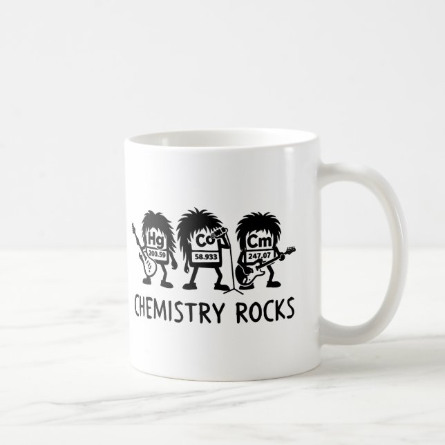Mug La chimie déchire le groupe de rock scientifique (Droite)