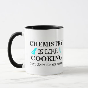 Mug La chimie est comme la cuisine, ne léchez pas la c