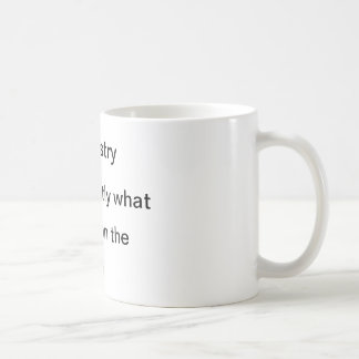 Mug La chimie fait exactement ce qu'elle indique