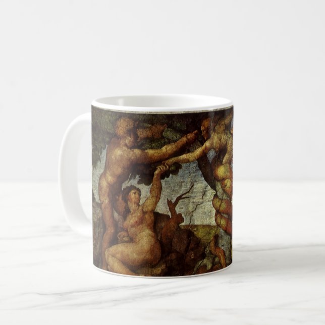 Mug La chute et l'expulsion de Michel-Ange, jardin d'E (Devant gauche)