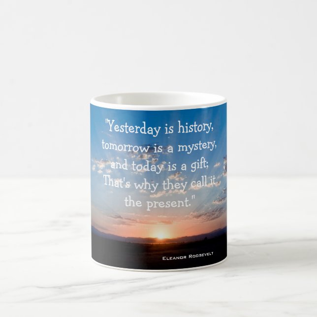 Mug La citation d'Inspriational est aujourd'hui un (Centre)