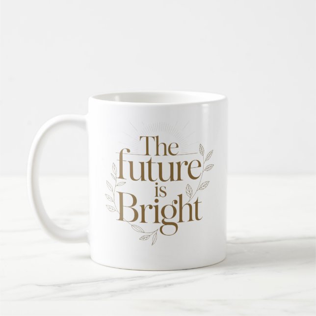 Mug La citation inspirante pour enseignant «L'avenir e (Gauche)