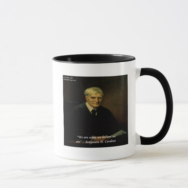 Mug La citation "Qui nous sommes" de Benjamin Cardozo (Droite)