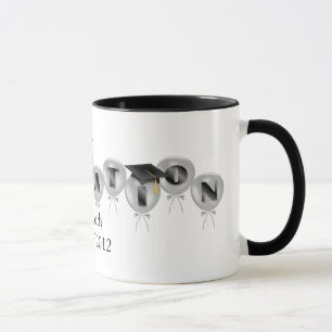 Mug La classe de 2012 ballons avec le diplômé couvre