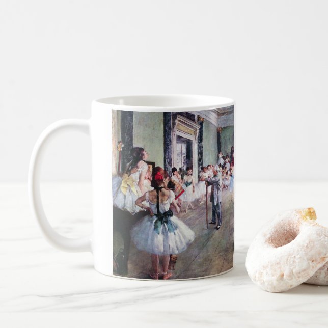 Mug La Classe de danse par Edgar Degas, Art de ballet  (Avec donut)