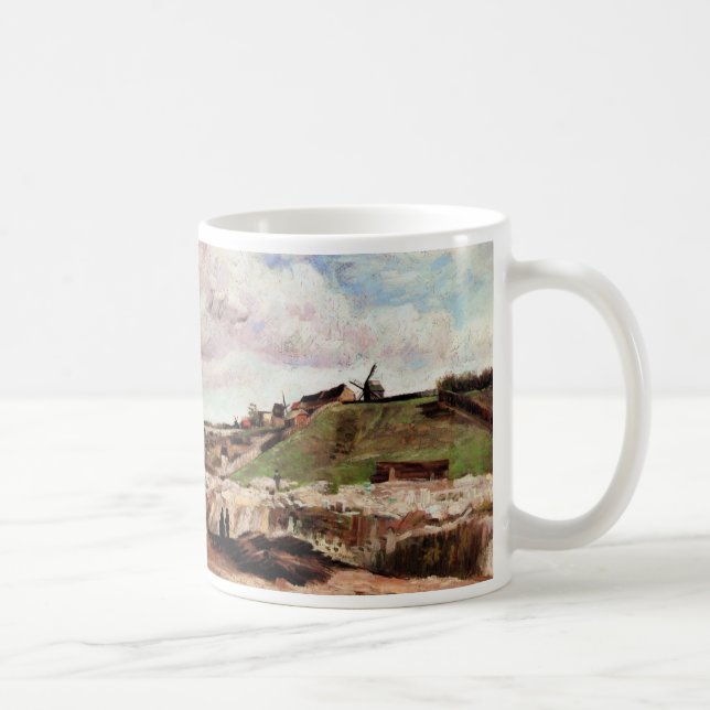 Mug La colline de Montmartre avec carrière par Vincent (Droite)