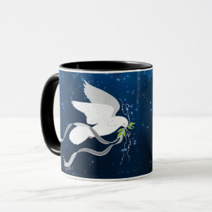 Mug La Colombe Blanche répand la paix