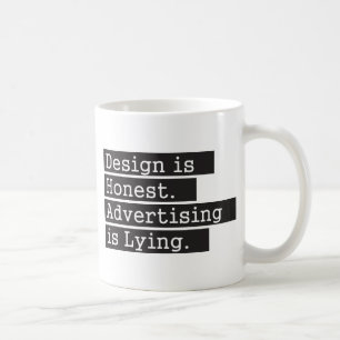 Mug La conception est honnête - noir