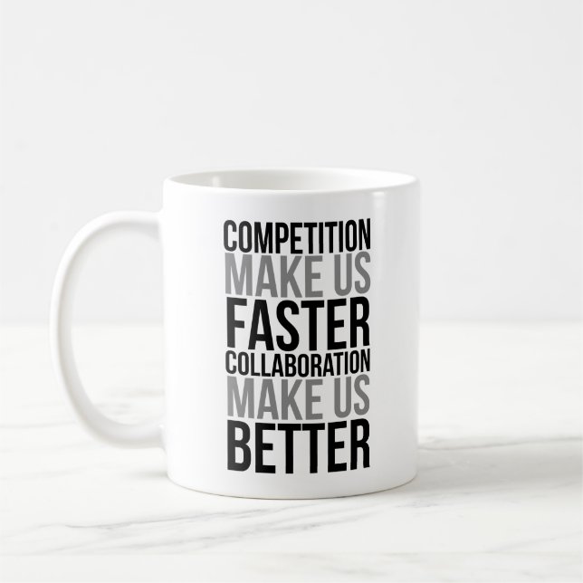 Mug La Concurrence Nous Rend Plus Rapides (Gauche)