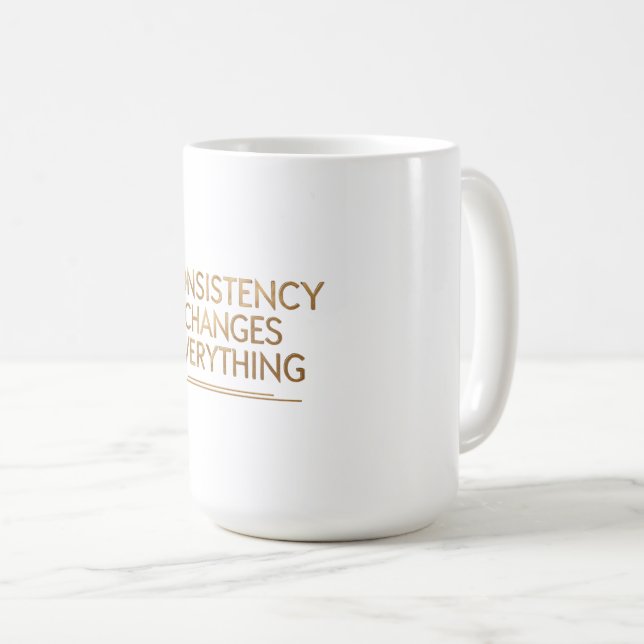 Mug La constance change tout – Motivation pour re (Devant droit)