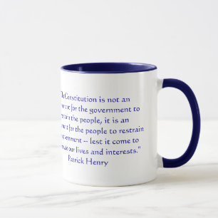 Mug La constitution n'est pas un instrument pour le