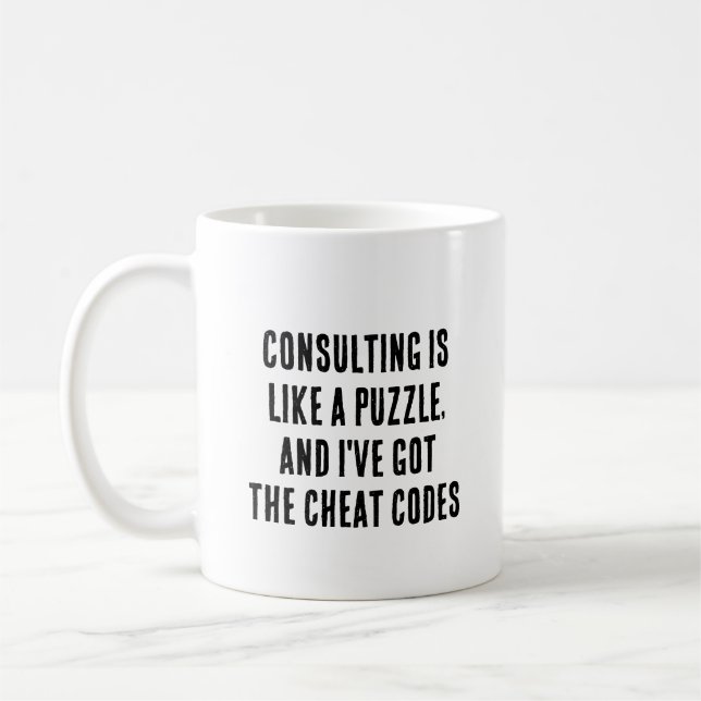 Mug La consultation est comme un puzzle, et j'ai le (Gauche)