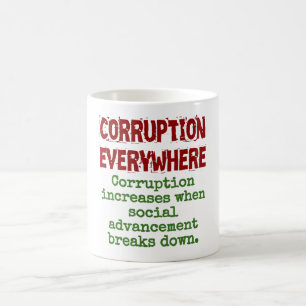 Mug La corruption augmente quand le progrès social - C