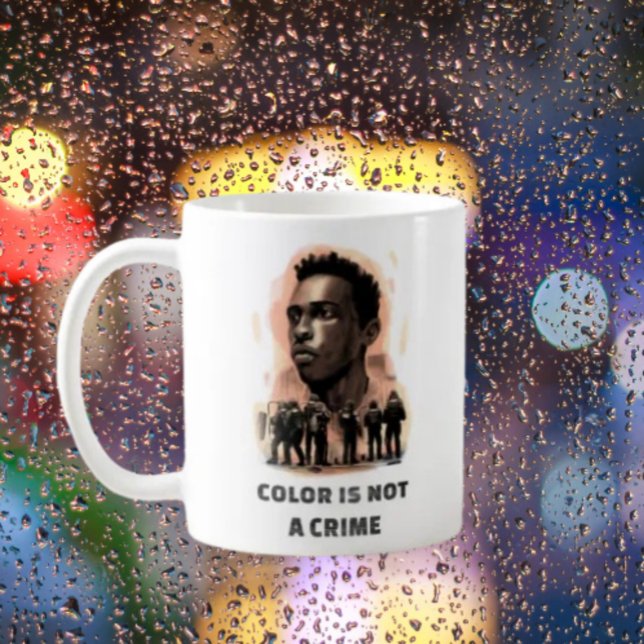 Mug La couleur n'est pas un crime - La sensibilisation (Créateur téléchargé)